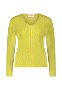 BETTY BARCLAY - Feinstrickpullover mit Rippenstruktur - Citronelle