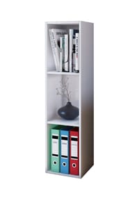 VCM. - Holzregal stehend | platzsparendes Regal | Maße: H. 107 x B. 34 x T. 30 cm | Elegantes Regal stehend | Aufbewahrungsregal | Bücherregal - Mendas - Buche