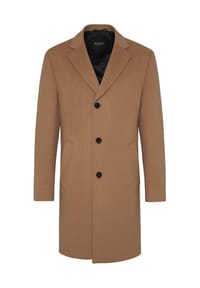 DIGEL - Modern Fit Paletot Dax in Beige - Beige