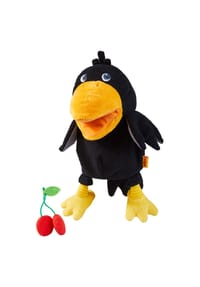 HABA - Handpuppe Handpuppe Rabe Theo - mehrfarbig