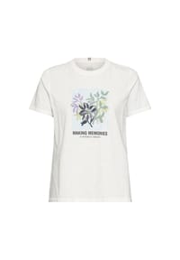 camel active - T-Shirt aus reiner Baumwolle - Milchweiß