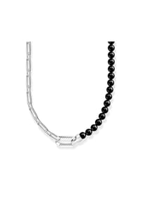 Thomas Sabo Rebel at heart - Kette Onyx  Beads - silberfarben