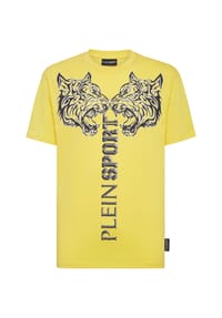 PLEIN SPORT - T-Shirt TIGER - white/black