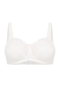felina - Moments BH, bügellos, Blüten-Stickereien, für Damen - 03 WEISS