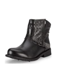 Felmini - Leder Stiefelette - Braun/Grau