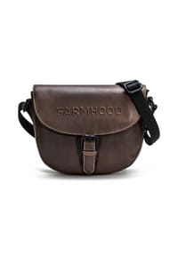 FARMHOOD - Nashville Nashville L Umhängetasche Leder 25 cm - dark brown