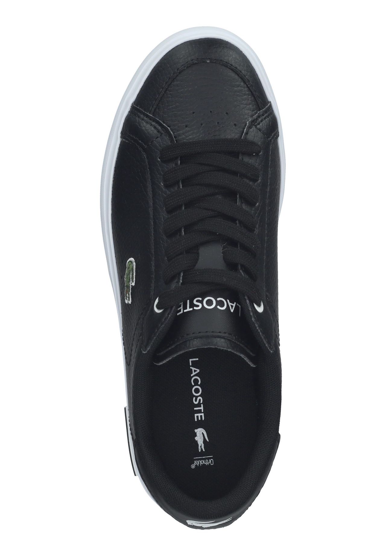 LACOSTE Damen Sneaker Powercourt Turnschuhe einfarbig Leder