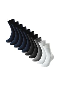 SCHIESSER - Socken 10er Pack Bluebird - Dunkelblau / schwarz / grau
