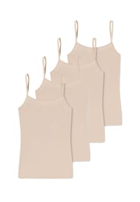 SCHIESSER - Spaghetti Top 4er Pack Modal Essentials - Nachtblau