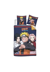 COFI - Naruto Bettwäsche-Set – 1x Deckenbezug 140x200 & 1x Kissenbezug 60x70 - Mehrfarbig 140X200+60X70CM