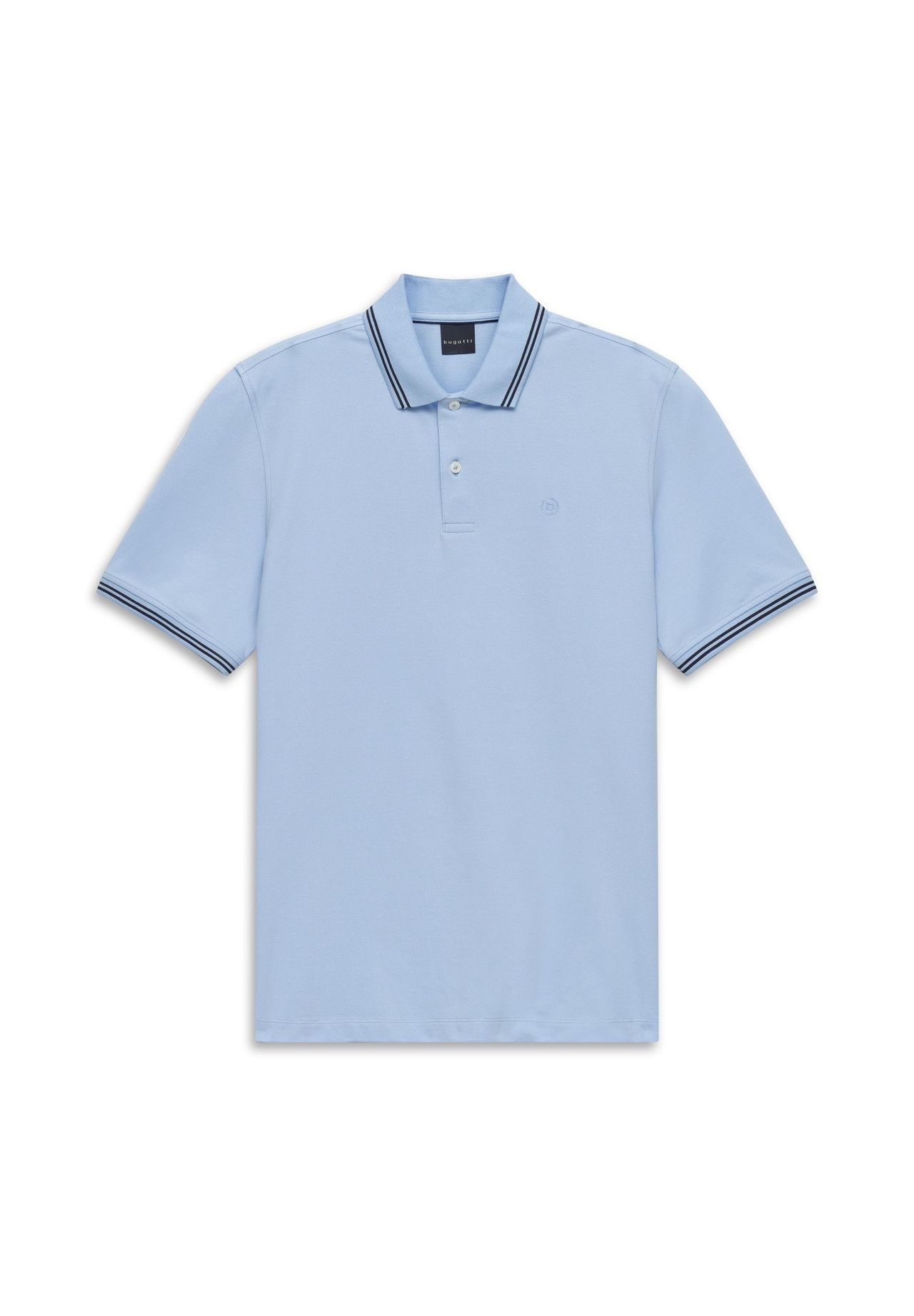 Bugatti Herren Polo 1/2 Arm, 320 Hellblau, Xxl, Blau, Xxl