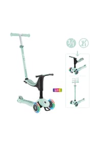 GLOBBER - GO-UP SPORTY LIGHTS mint, mit Leuchtrollen - mint