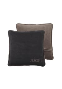 JOOP! Kissenhülle - UDF Doubleface, 50x50 cm, Logo - Uni-Doubleface - Beige