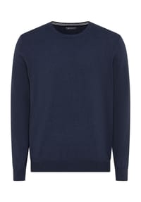 GALERIA essentials - Strickpullover, Baumwolle, Rundhals, für Herren - SCHWARZ