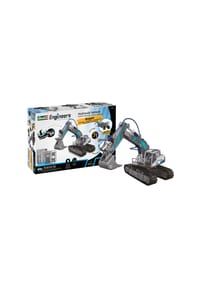 Revell® - Engineers Experimentierkasten Hydraulic Excavator 3in1, 177 Teile, 1:24 - 