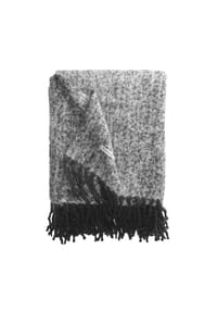 TOM TAILOR - Tagesdecke WOOLY HERRINGBONE - Anthrazit