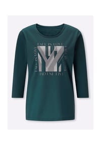 Sieh an! - 3/4-Arm-Shirt - ecru-grau