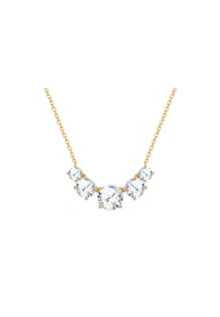 Luluandjane - Kette mit Anhänger gelbgold Zirkonia weiß - gelbgold