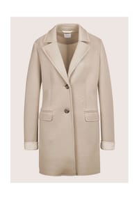 MADELEINE - Longjacke aus zweilagigem Jersey - berber / wollweiß