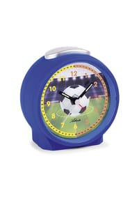 Atlanta by PARAGON - Kinderwecker mit Rubber Finish und Fußballmotiv - 1981/15 - Blau