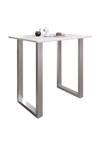 VCM. - Bartisch | Tresen | Stehtisch | hoher Tisch | Bartresen Tisch - Xona 110x80 cm - Silber / Anthrazit