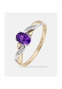Diamant L'eternel - Ring, mit Amethyst, 375 Gelbgold - gold