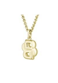 BOSS DOUBLE B PETIT - Damen Kette mit Anhänger, Edelstahl - EDELSTAHL/VERGOLDE