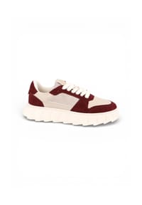 Apple of Eden - Sneaker LONDON Premium-Ledersneaker mit modernem Design - BORDO-IVORY