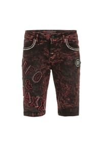 CIPO & BAXX® - Bermuda & Short aus Baumwollmix - BURGUNDY