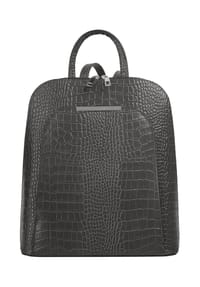 Cluty - Rucksack Echt Leder, Made In Italy - anthrazit