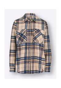 Witt - Flanell-Bluse - jade-elfenbein-kariert