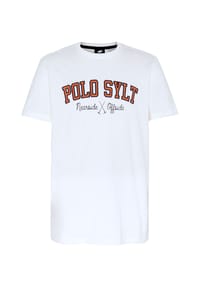 POLO SYLT - T-Shirt im Logo-Look - 11-0601 Bright White