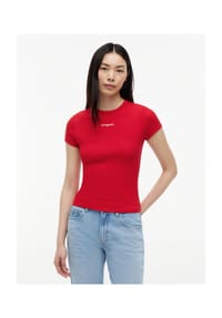 TOMMY Jeans - T-Shirt, Rundhals, für Damen - XK9 RED