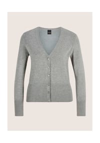 MADELEINE - Eleganter Viskose-Cardigan mit Knopfleiste - aprikose