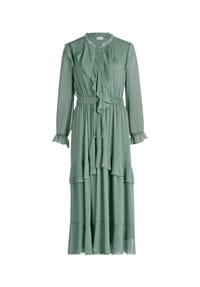 Vera Mont - Cocktailkleid mit Volant - Evening Green