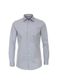 VENTI - Herren Businesshemd uni Body Fit - Dunkelblau
