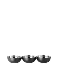 Fink Living 3er Schalen PICCA - PICCA - schwarz, silberfarben