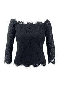 heine - Spitzen-Bluse - nachtblau