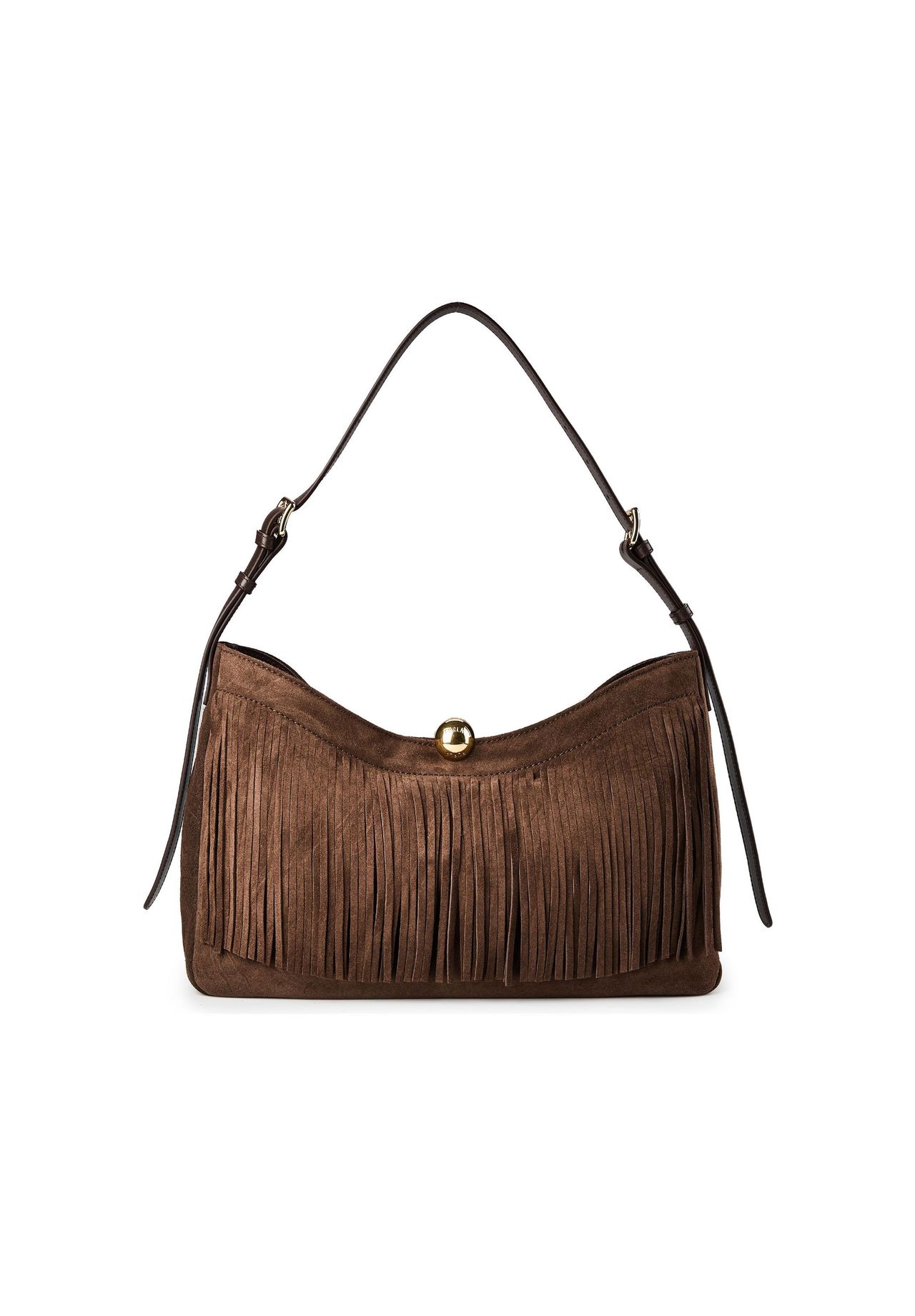 Furla - Sfera Soft L Wildleder Tasche - Bags - Damen - Braun - One Size - Bild 5