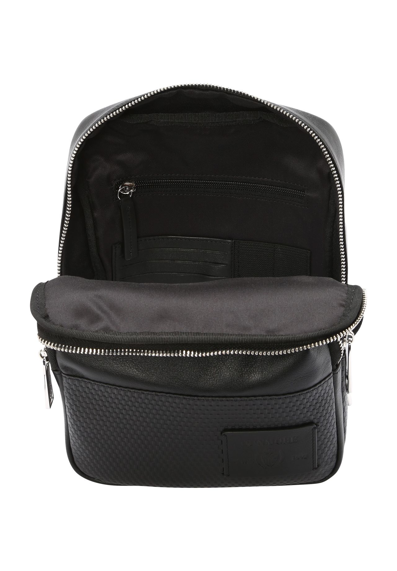 DUNMORE MILLED NAPPA Umhängetasche, Reißverschluss, Patch | GALERIA 