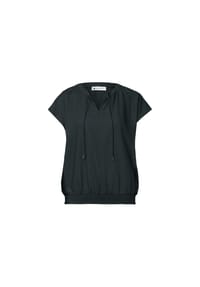 Street One - Shirtbluse, Split-Neck, für Damen - 17742 DEEP GREEN