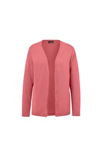GOLDNER - Offene Strickjacke in Kurzform - jadegrün