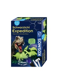 KOSMOS - Fun Science Schwarzlicht-Expedition, Ausgrabung, Ausgrabungsblock, Dino, Experimentierkasten - 