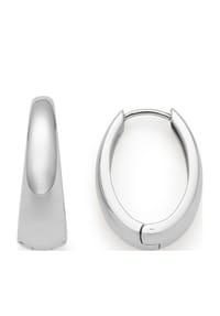 LEONARDO - Damen Creolen Elodie, Edelstahl - SILBER