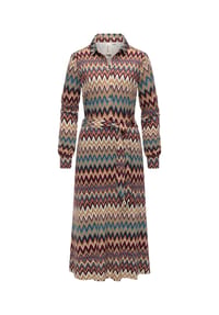 ragwear™ - Blusenkleid Plantee Print - Black