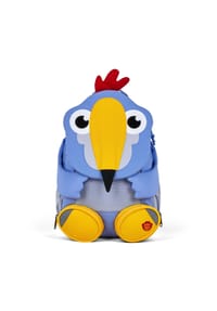 Affenzahn GROSSER FREUND - Kindergartenrucksack "Tukan", Ziehzunge, Namensschild - BLAU