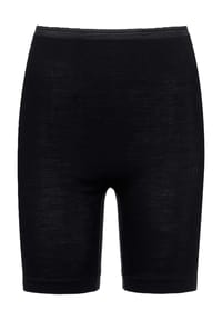 mey - Pants, flacher Bund, längeres Bein, Wolle, Seide, für Damen - schwarz