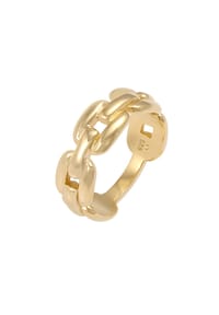 elli. - Ring Glieder Oval Chain Look 925 Silber - Gold