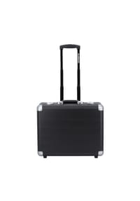 ALUMAXX® - 2-Rollen Businesstrolley Laptopfach 37 cm - schwarz matt