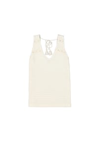 GARCIA - Top, Spitze, Quaste, für Damen - 1448 1448-ECRU